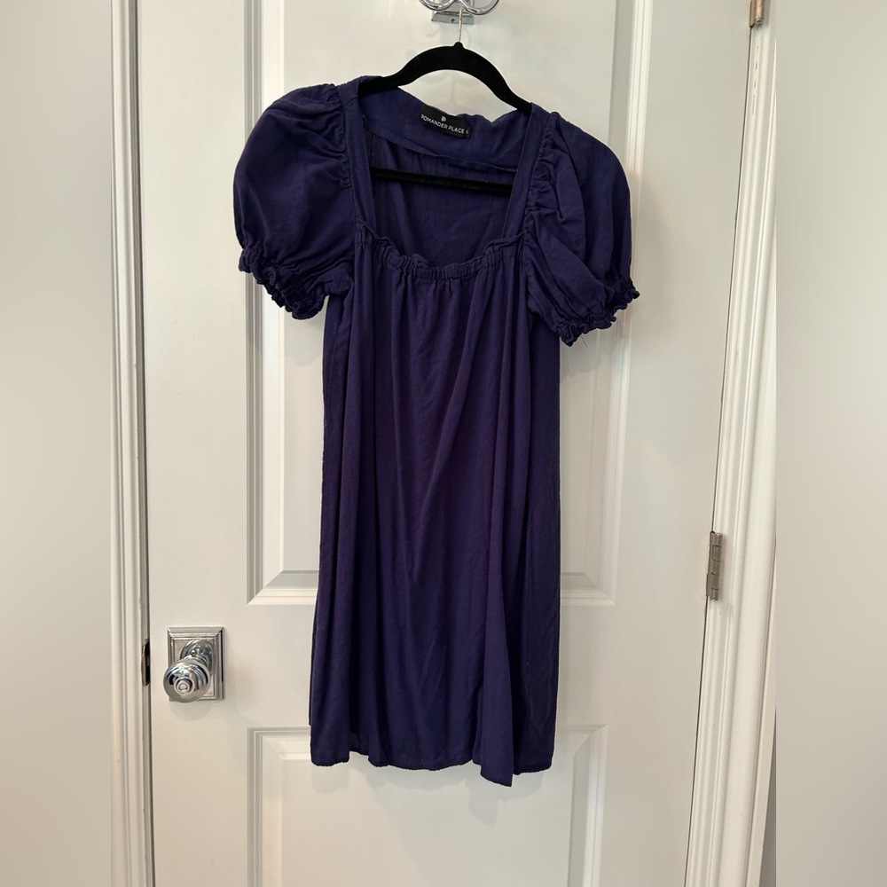 Tuckernuck Navy Linen Dress